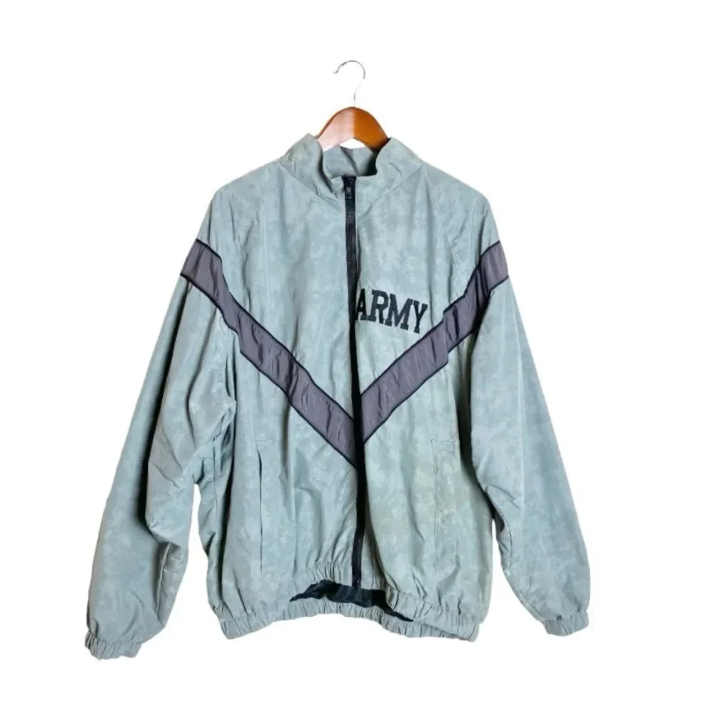 U.S. Army Gray Reflective Camo Physical Training Windproof IPFU Uniform Jacket